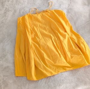 NWT Free People Orange Yellow Mini Dress, Size S